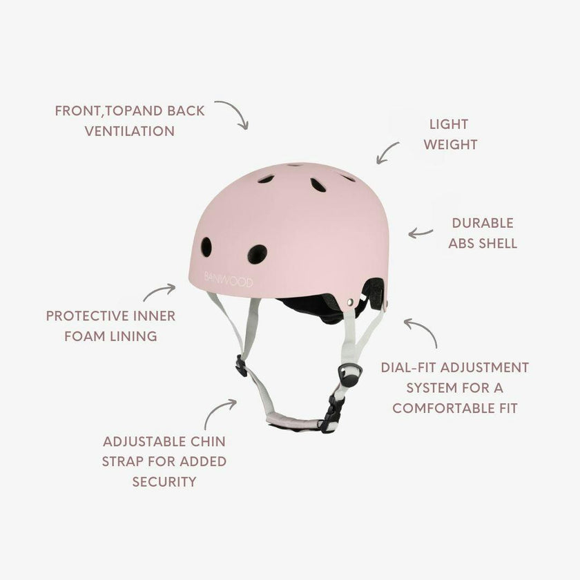 BANWOOD ECO HELMET - FADED PINK (50-54 cm)