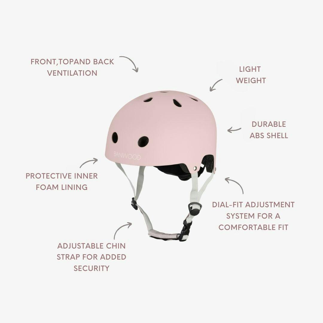 BANWOOD ECO HELMET - FADED PINK (50-54 cm)
