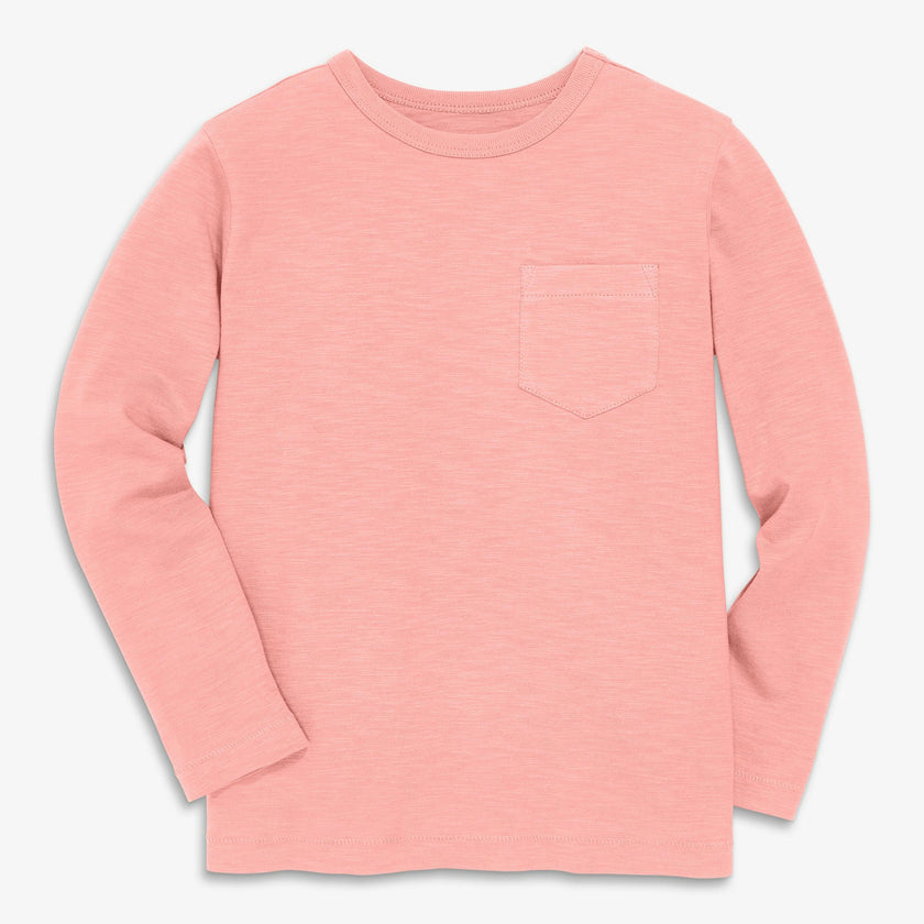 Kids long sleeve pocket tee