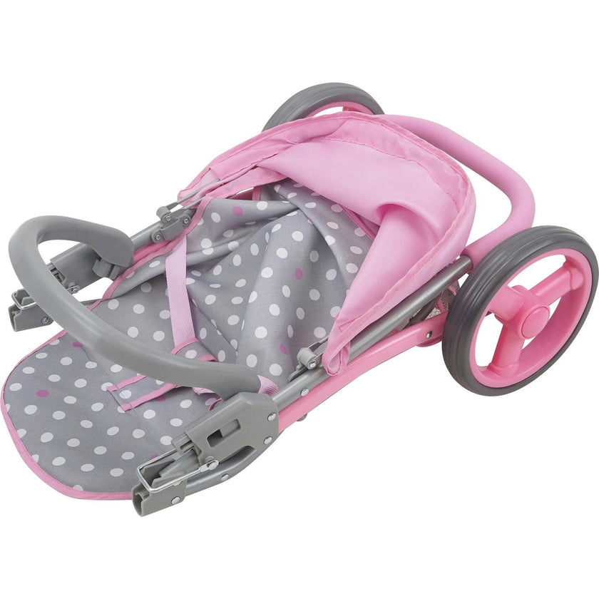 Cotton Candy Pink Doll Jogger Stroller - Fits Dolls Up to 24"