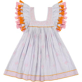 Serena Tassel Dress, Stripes