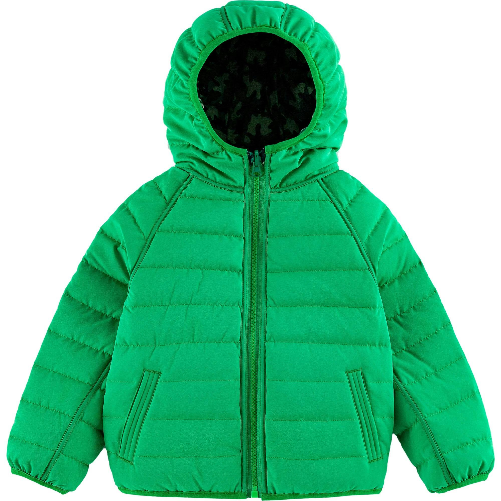 Ryan Reversible Puffer Hood Zipper Down Jacket