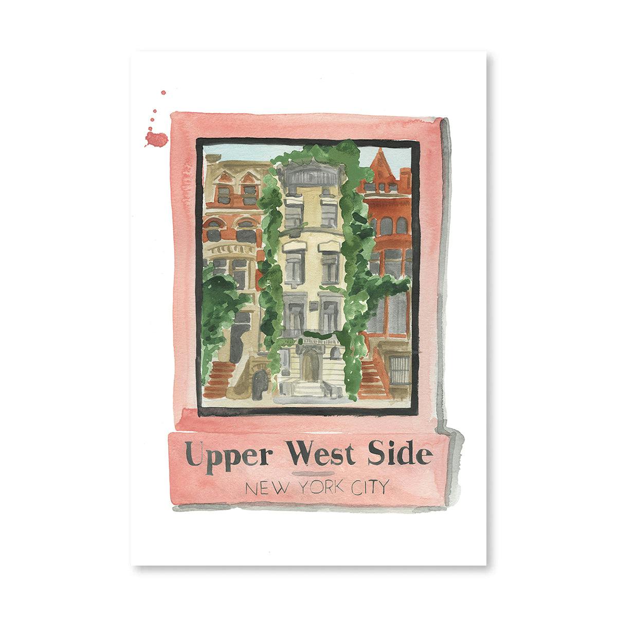 Upper West Side NYC Matchbook Art Print
