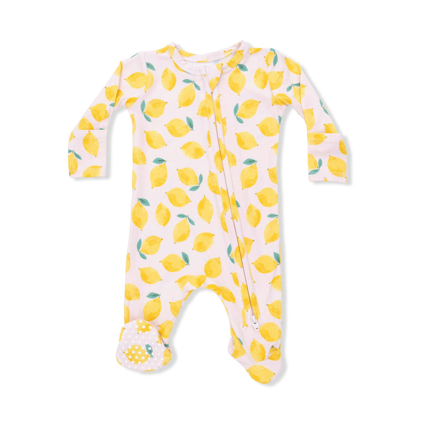 Sunny Lemons - 2 Way Zipper Footie