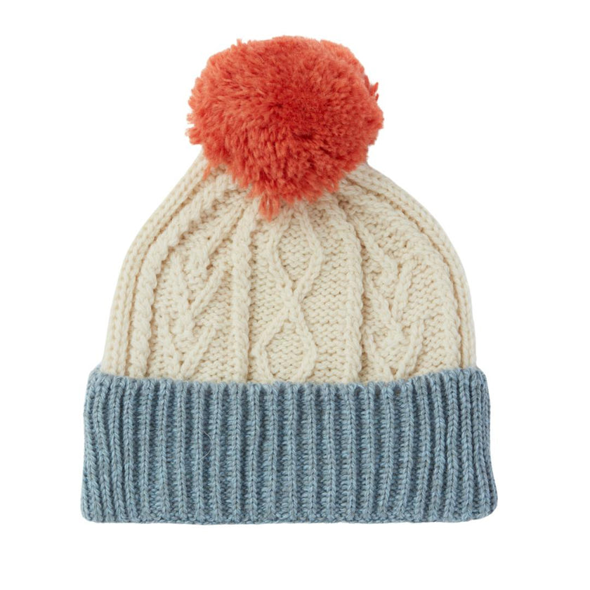 Finchley Merino Bobble Hat - Sky Blue
