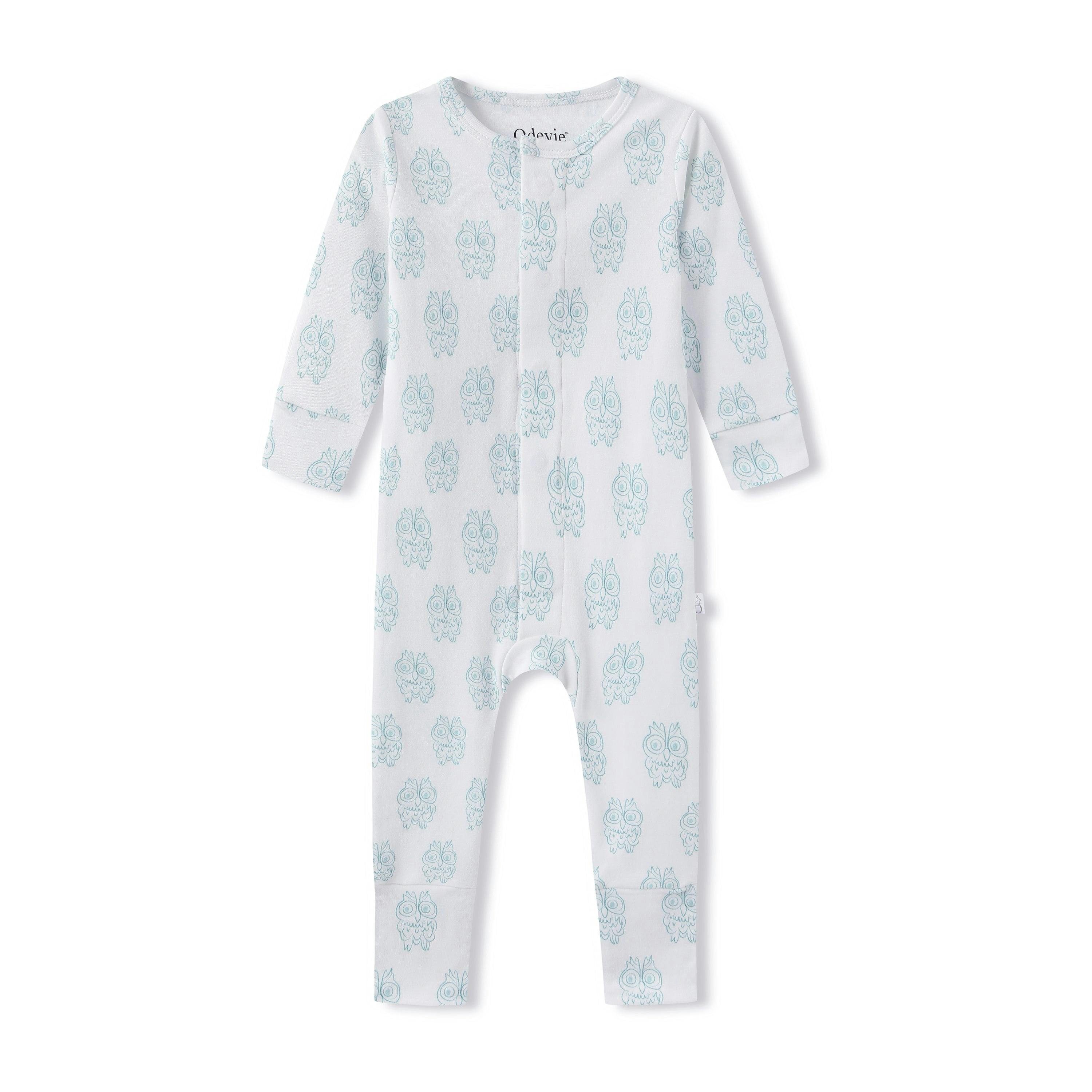 Footie Pajama Sleepsuit - Petite Chouette Green