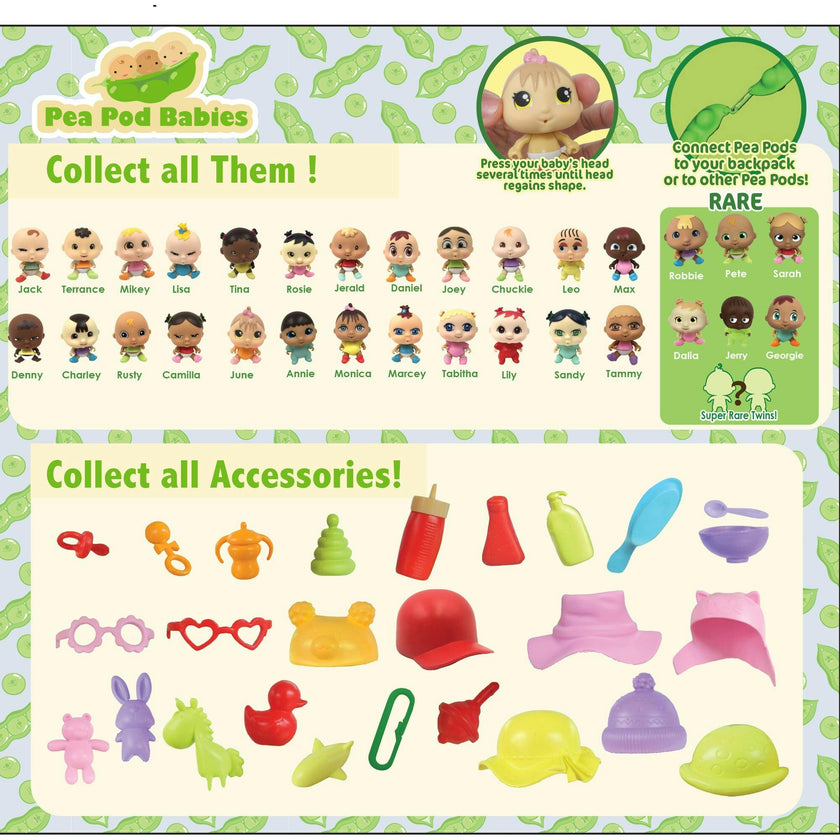 Pea Pod Babies: Collectible Mystery Surpise - 4 Pack