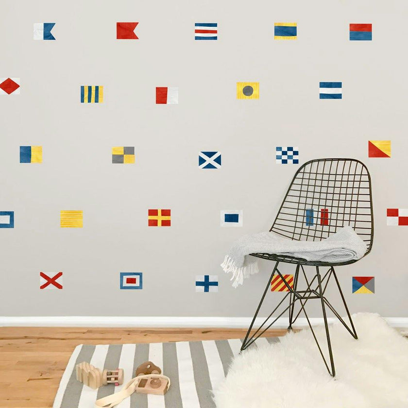 Nautical Flags • Peel-and-Stick Wall Decals
