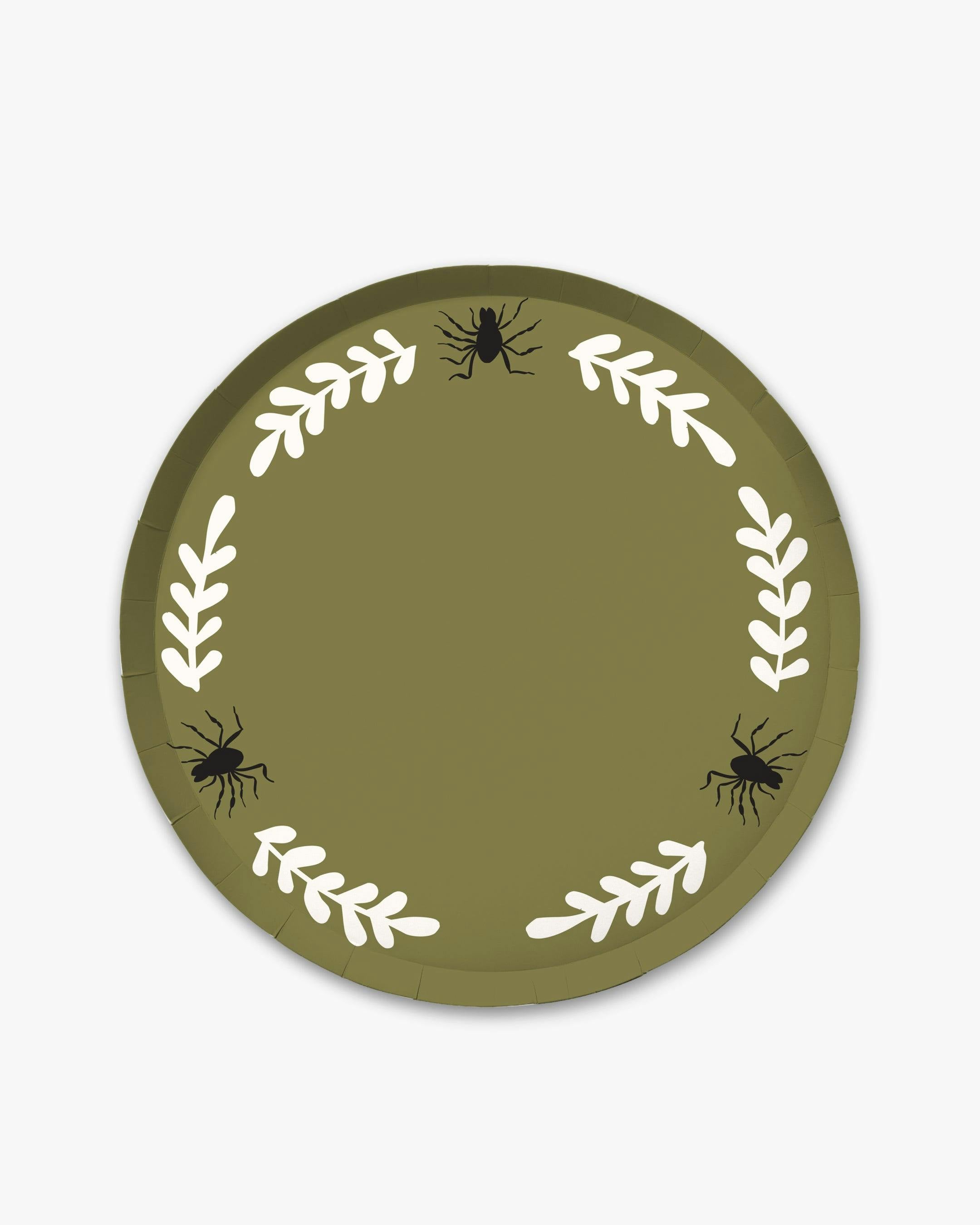 Creepy Casa Dinner Plate Set - Olive