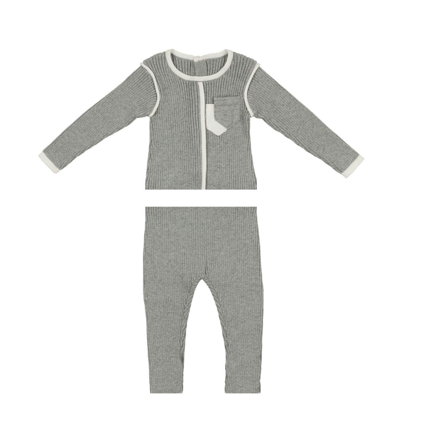 Piped Pocket Two Piece Set