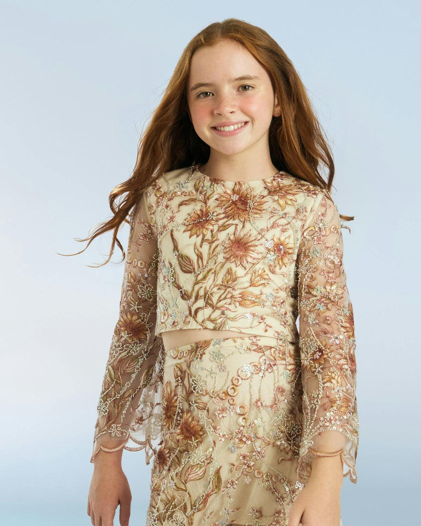 Starla Sequin Embroidered Top