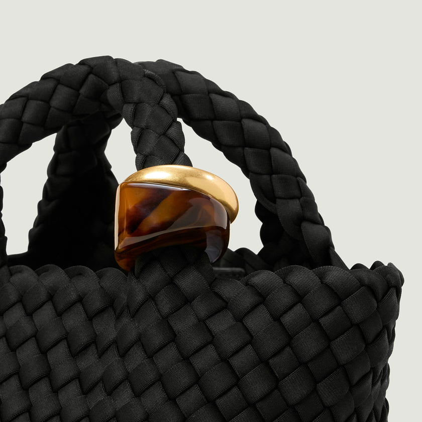 St. Barths Petit Tote Beads | Onyx