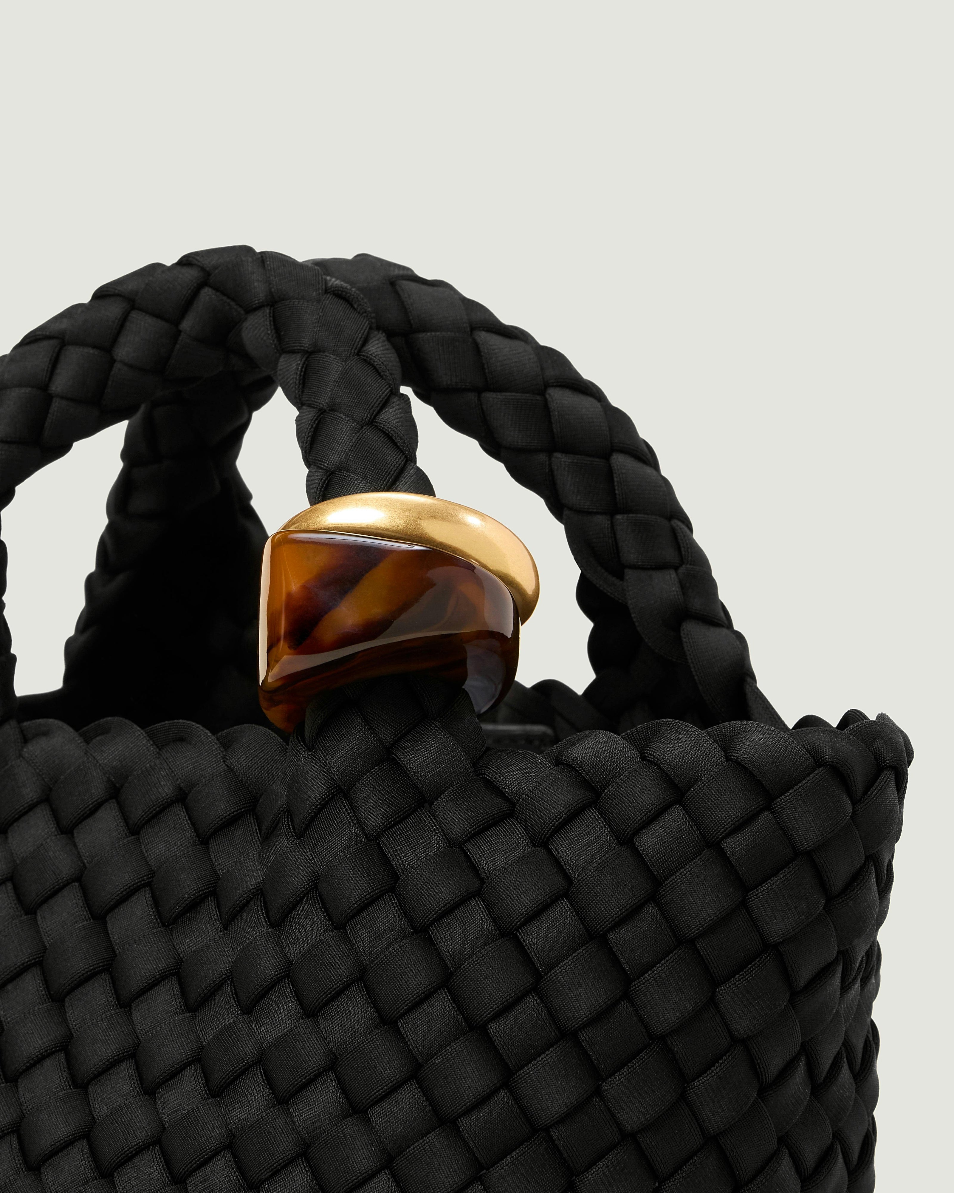 St. Barths Petit Tote Beads | Onyx