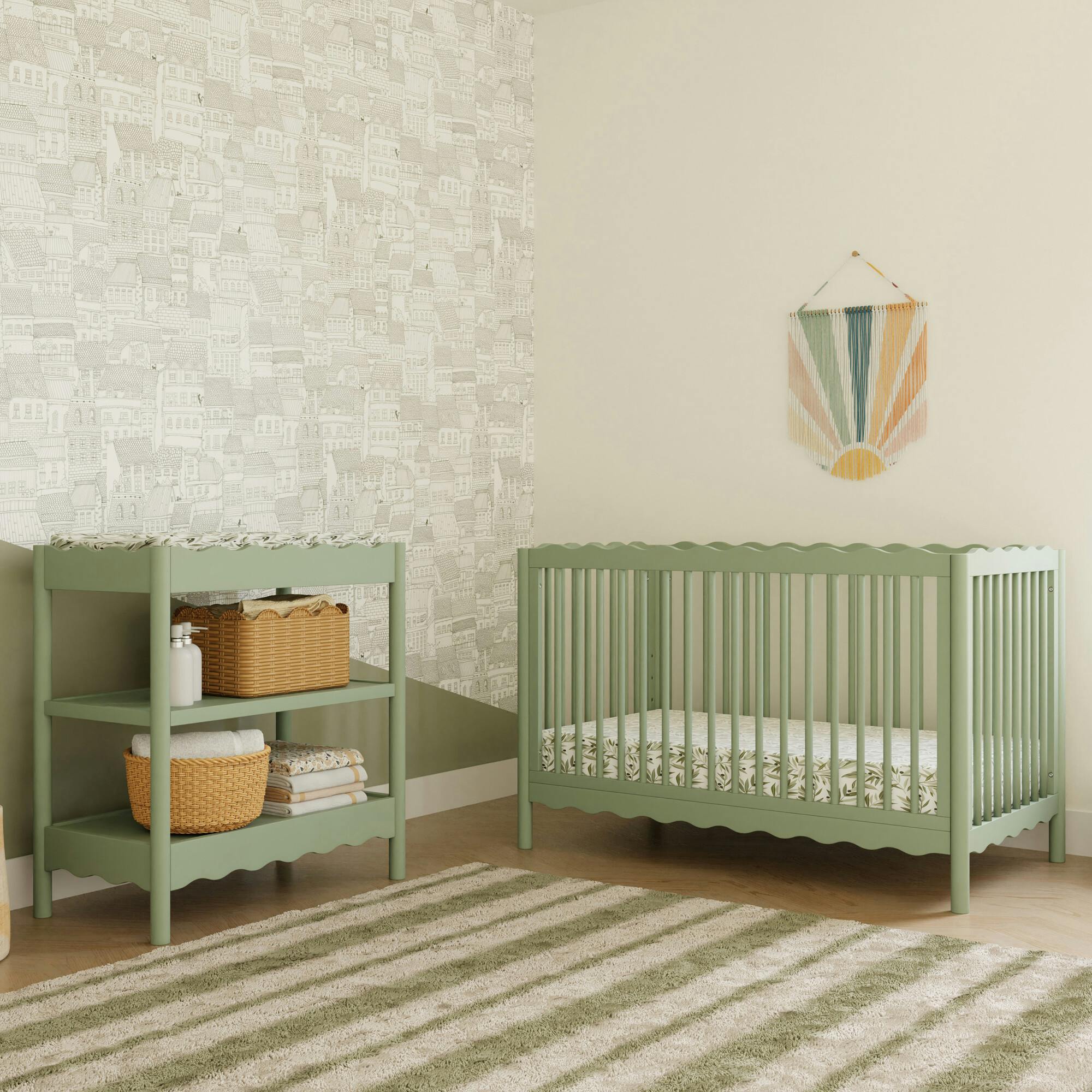 Swell Changing Table in Light Sage