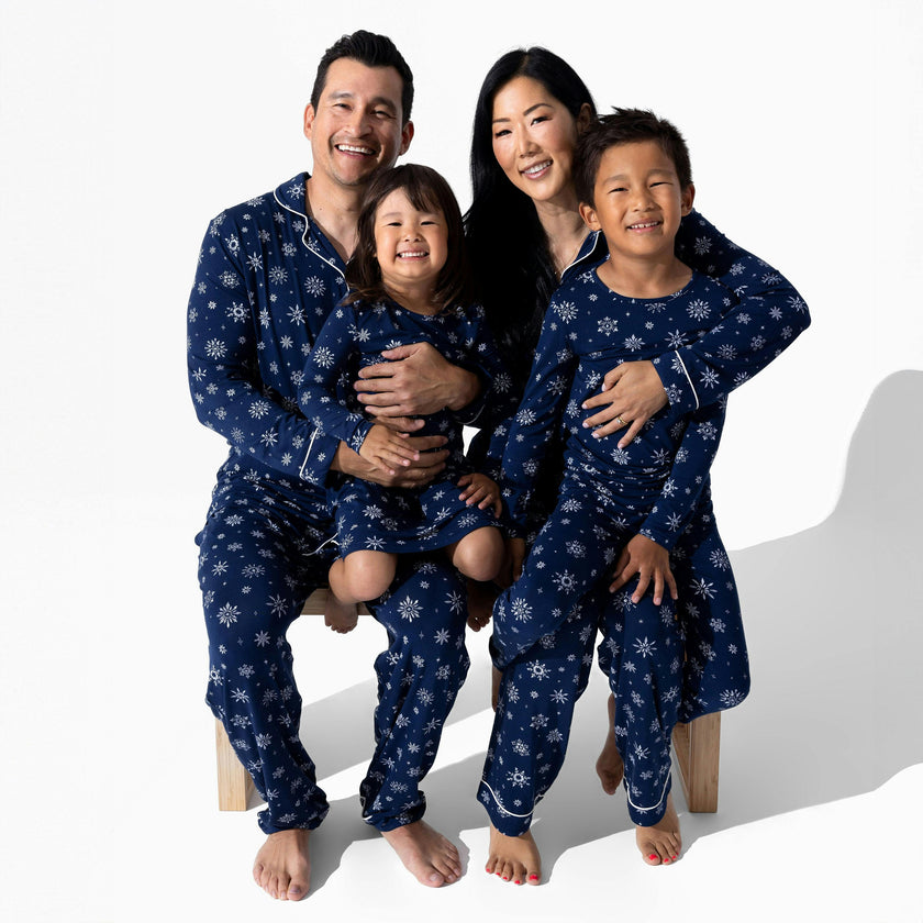 Snowflake Bamboo Men's Pajama Set