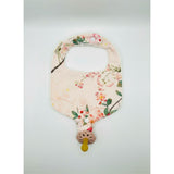 Soothe & Snap Pacifier Bib – Blush Botanical