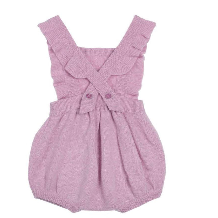 Ruffled Romper| 100% cashmere