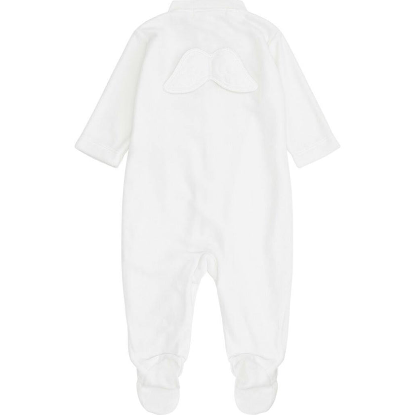 Velour Angel Wing™ Sleepsuit - Pink