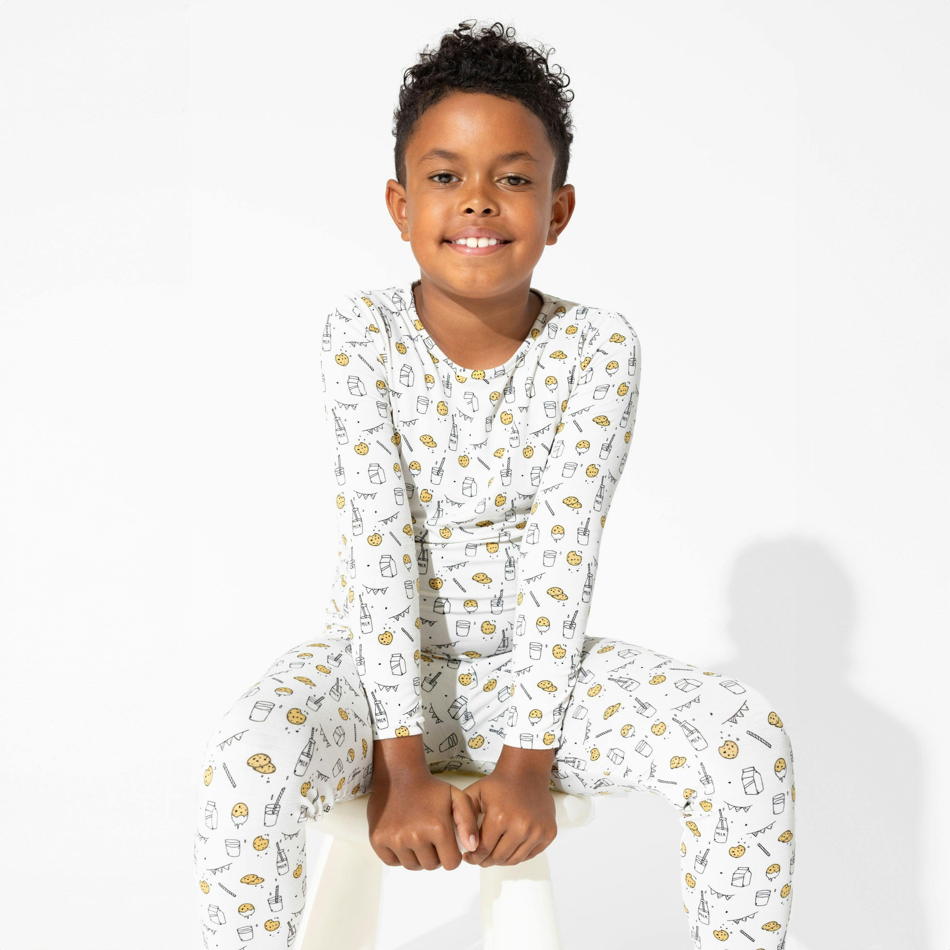 Milk & Cookies Bamboo Kids Pajamas