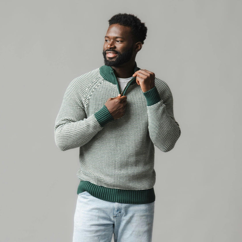 Organic Half Zip Pullover