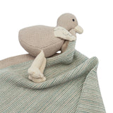 Charlie Farmhouse Knitted Lovey  Blanket (Georgie the Goose)
