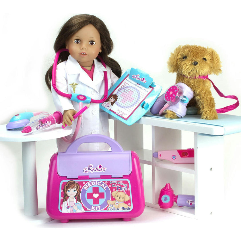 18" Doll Medical Kit for Dolls & Plush in Closed Color Box