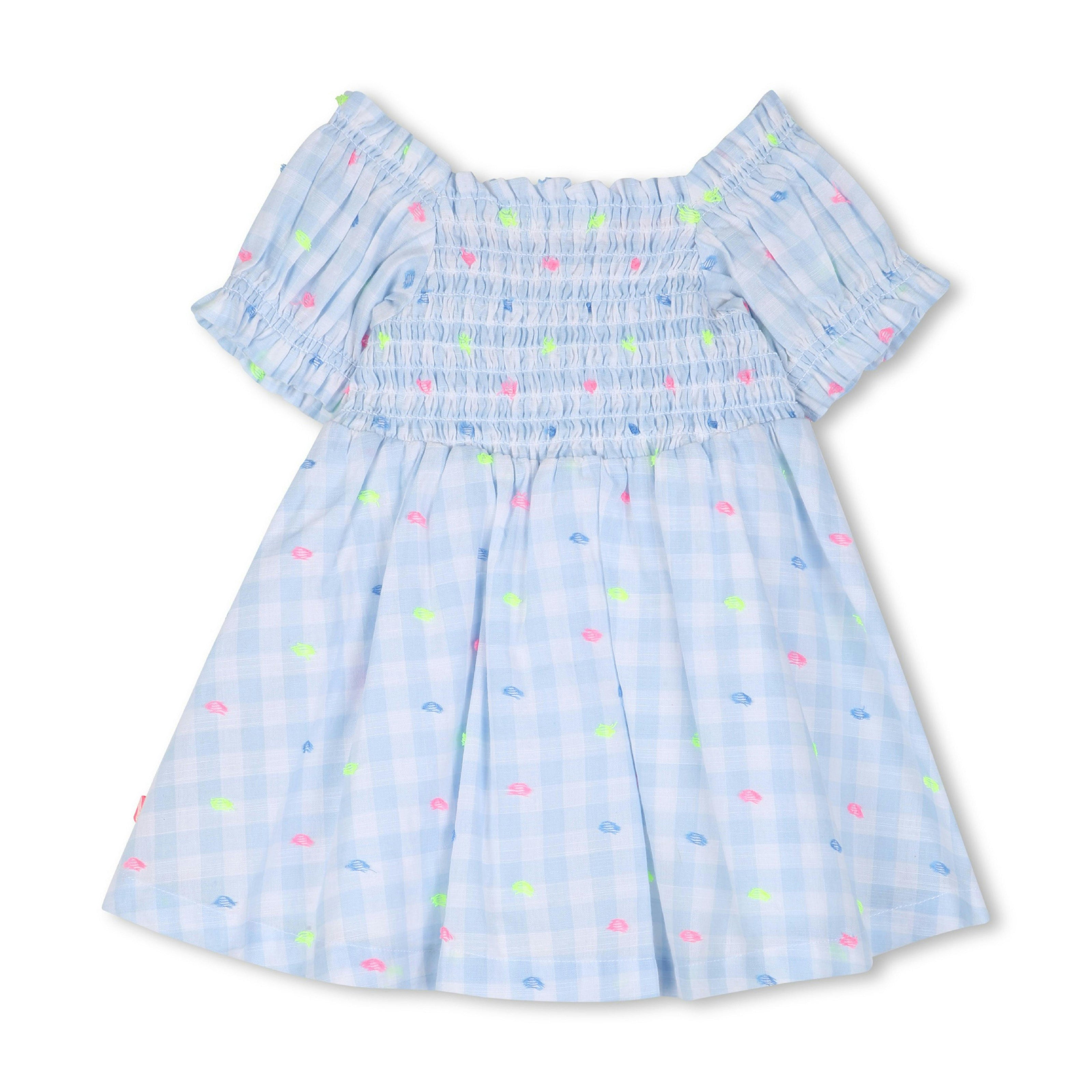 Light Blue Checkered Kids’ Dress