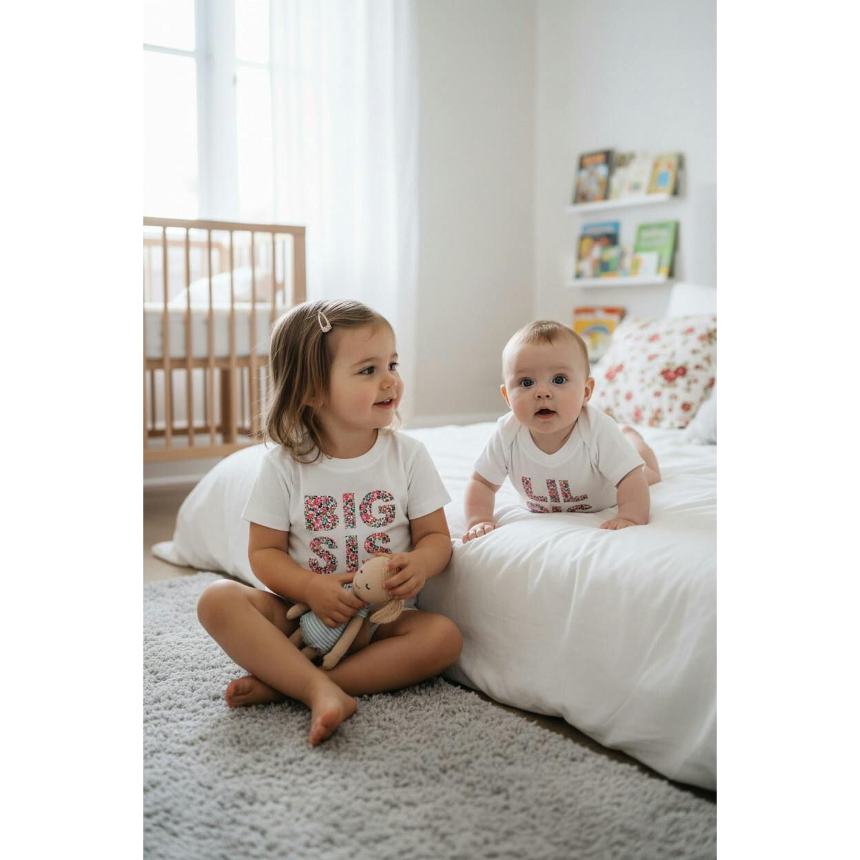 Liberty of London Children's Big Sis T-Shirt, White
