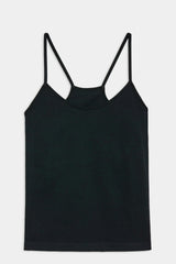 Loren Seamless Waist Length Tank - Black