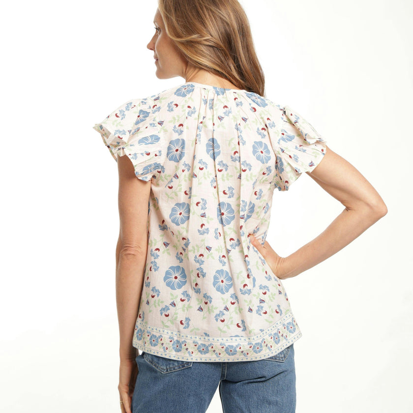 Marion Top - Pastel Cream