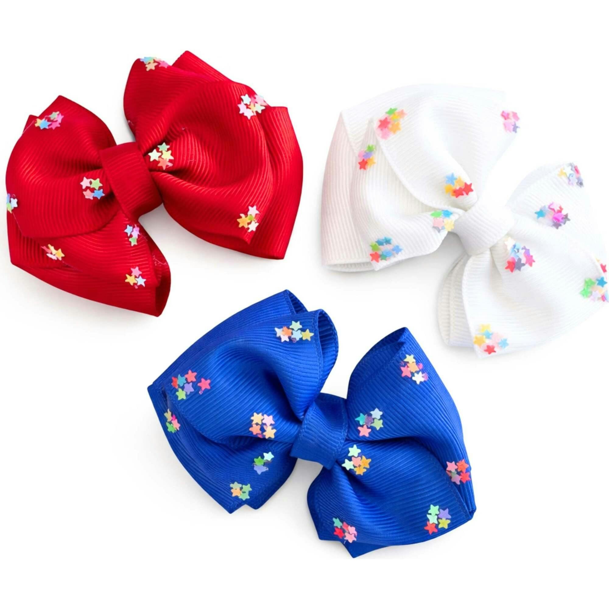 Firecracker Summer Hair Bow Set