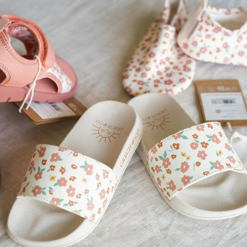 Slide Sandal | Patterns - Sunset Meadow