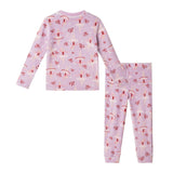 Girls (2-4) Velour Pajama Set | Ballerinas & Bows