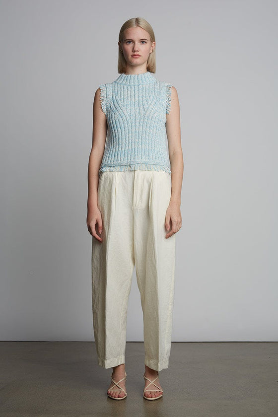 BRIA TANK | IVORY/ROBIN EGG BLUE TWEED | LAST ONE!