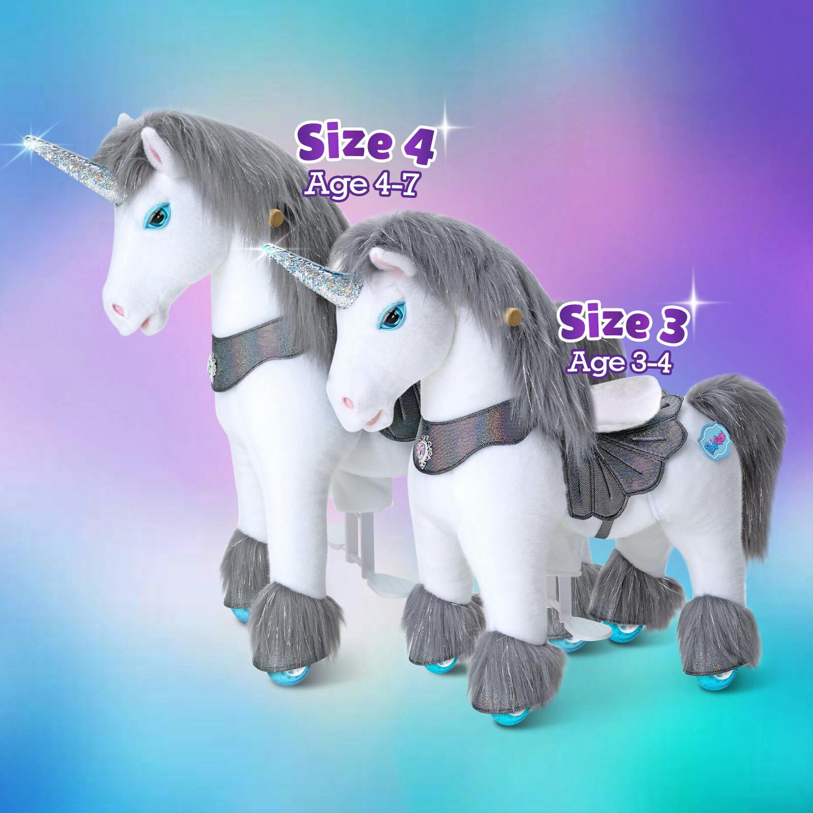 Model Y® Unicorn Ride-On Toy Age 4–7 – Grey