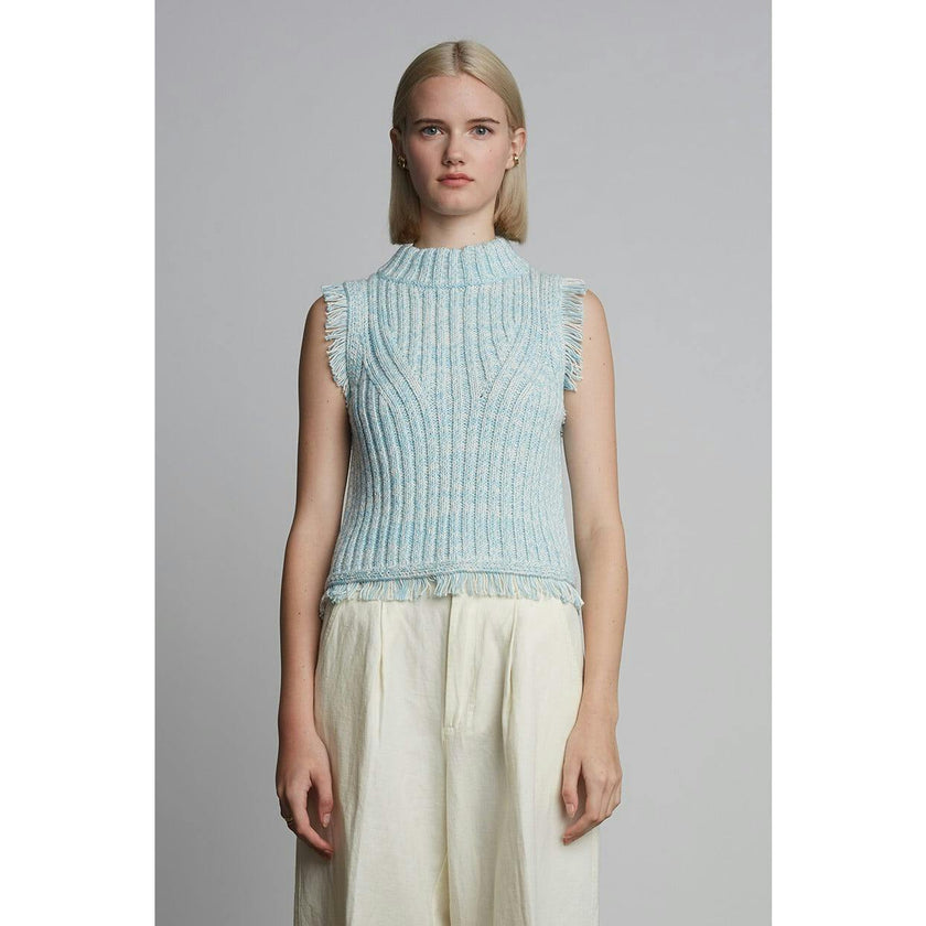 BRIA TANK | IVORY/ROBIN EGG BLUE TWEED | LAST ONE!