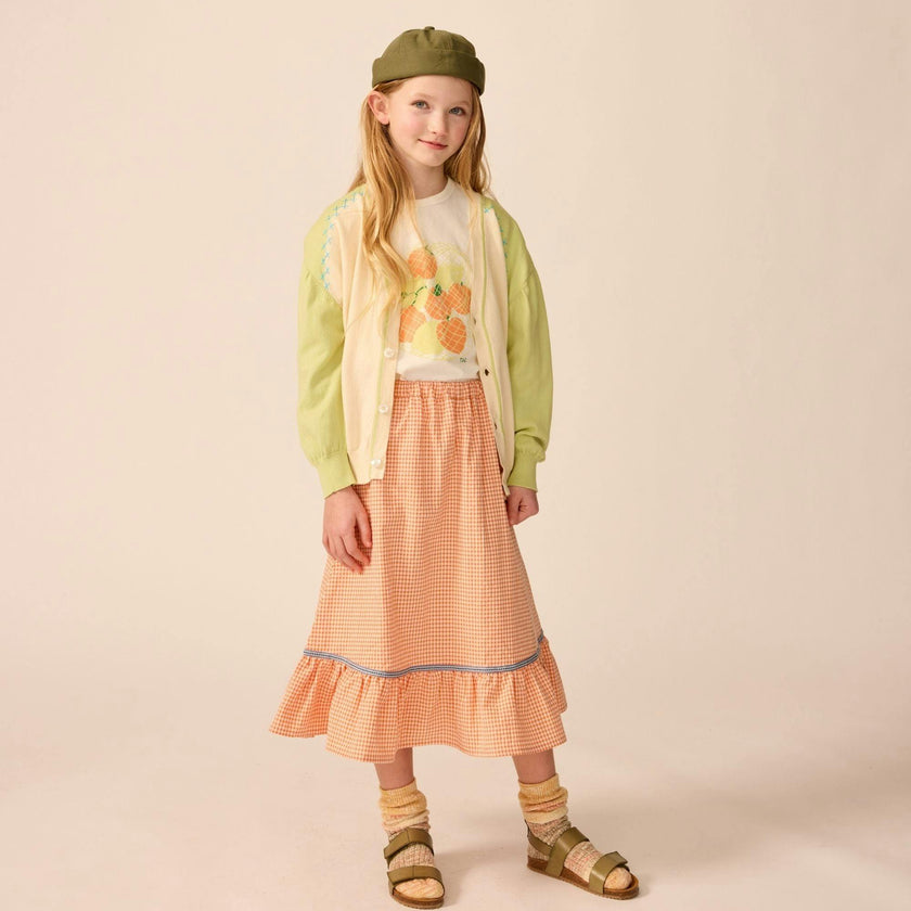 Organic Lightweight Classroom Cardigan in Keylime