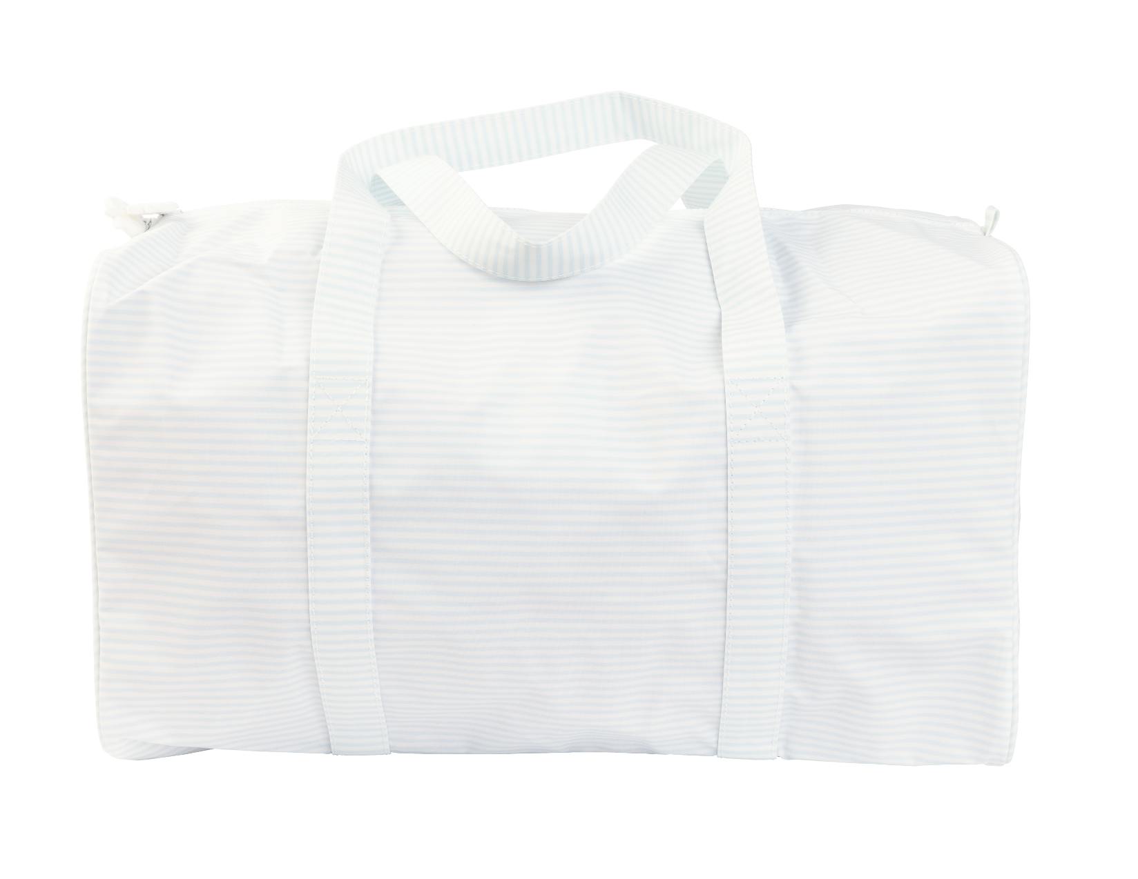 The Duffle Bag in Light Blue Stripe