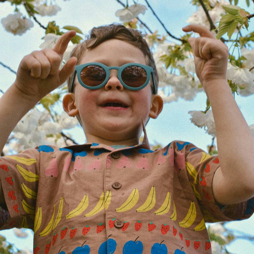 Classic | Sustainable Sunglasses | Plant-Based Bendable Polarized - Child | 3-8 Y | Desert Teal
