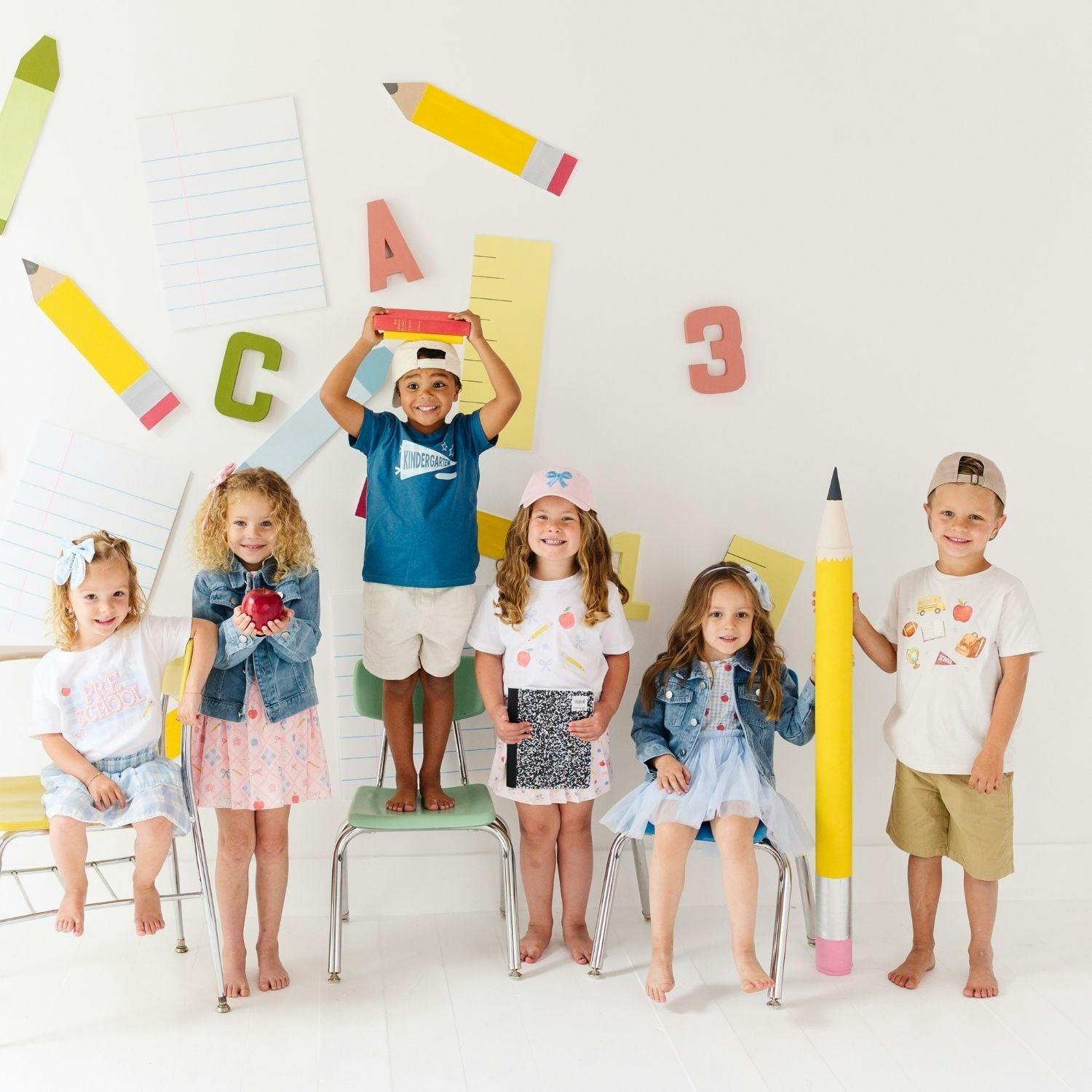Kindergarten Pennant Short Sleeve T-Shirt