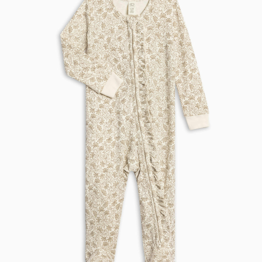 Neve Ruffle Zipper Footie