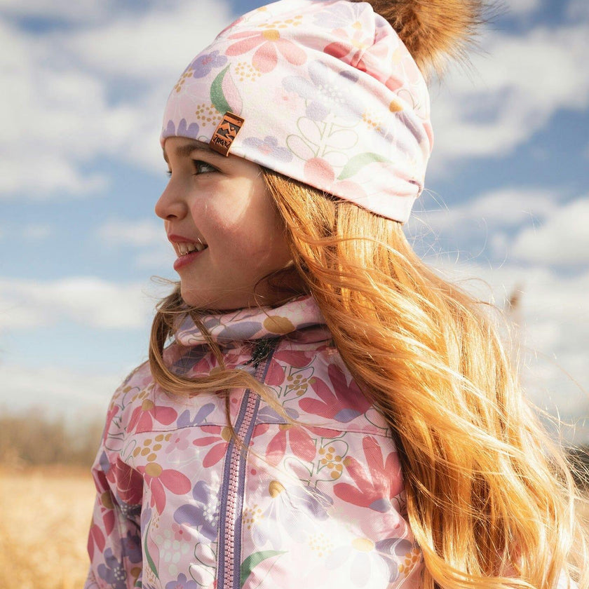 Stretch Jersey Hat With Pompom
