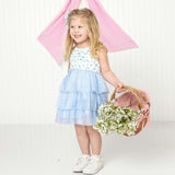 Sky Floral Tank Tutu Dress