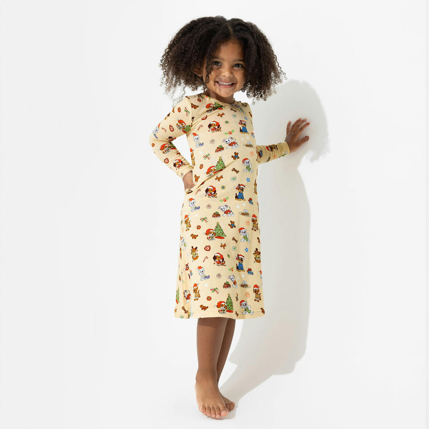 PAW Patrol: Jingle Paws Bamboo Girls' Long Sleeve Dress