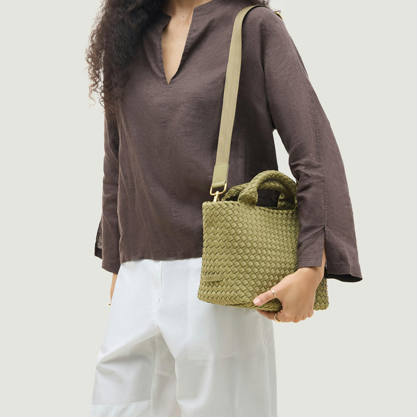 St. Barths Small Tote | Bottle Green