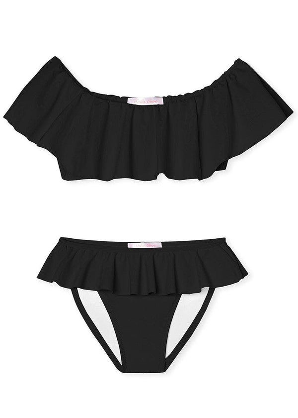 Wide Neck Ruffle Bikini