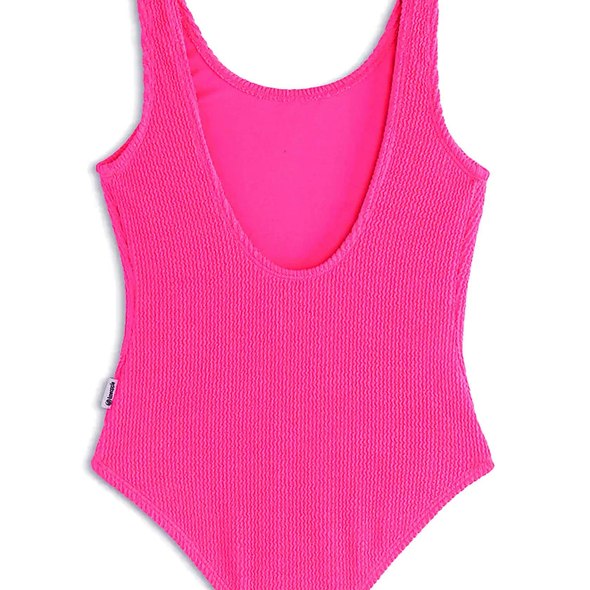 Ester Crinkle One Piece Swimsuit - Lipstick Pink