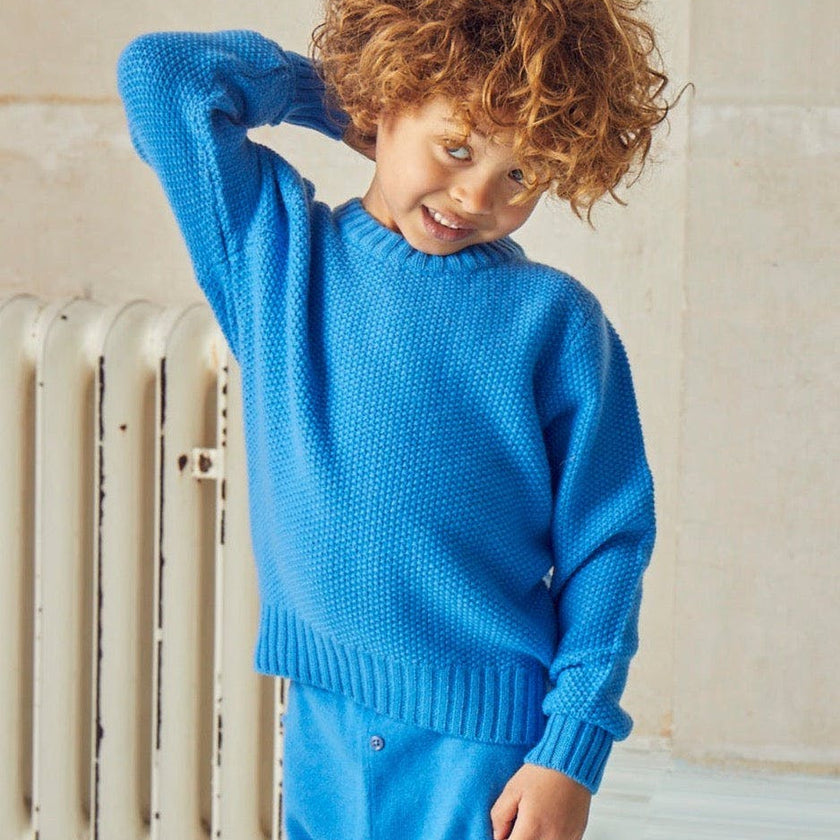 Moss Stitch Jumper | cashmere/merino