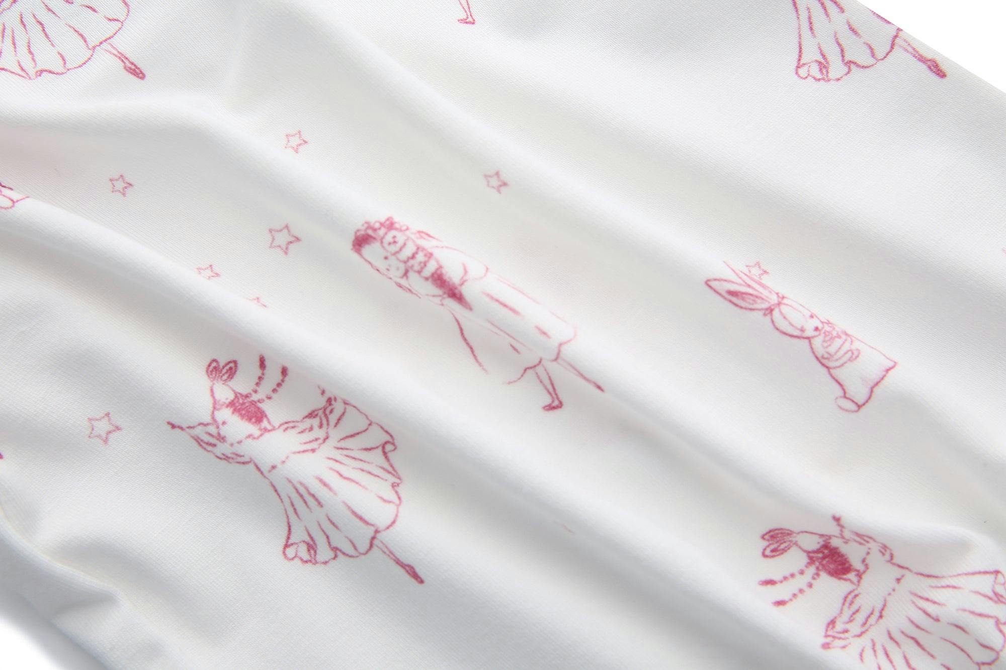 Bamboo Magnetic Footie Pajama - Princesse Rose