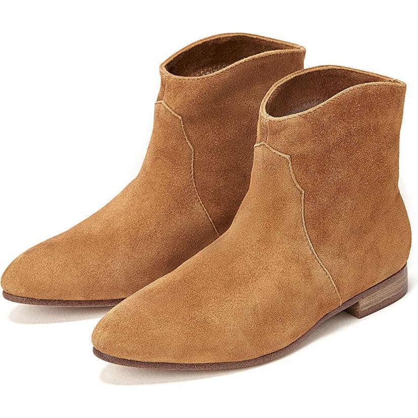 Cassie Velvet Suede Pointed Toe Ankle Boots